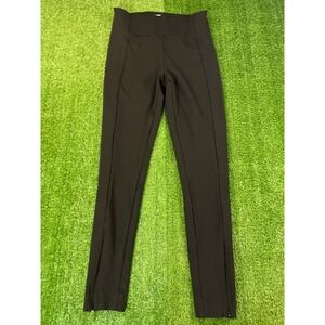 HM Womens Dress Pants Black High Waisted Slim‎ Tapered Pintuck Ankle Zip Size MD